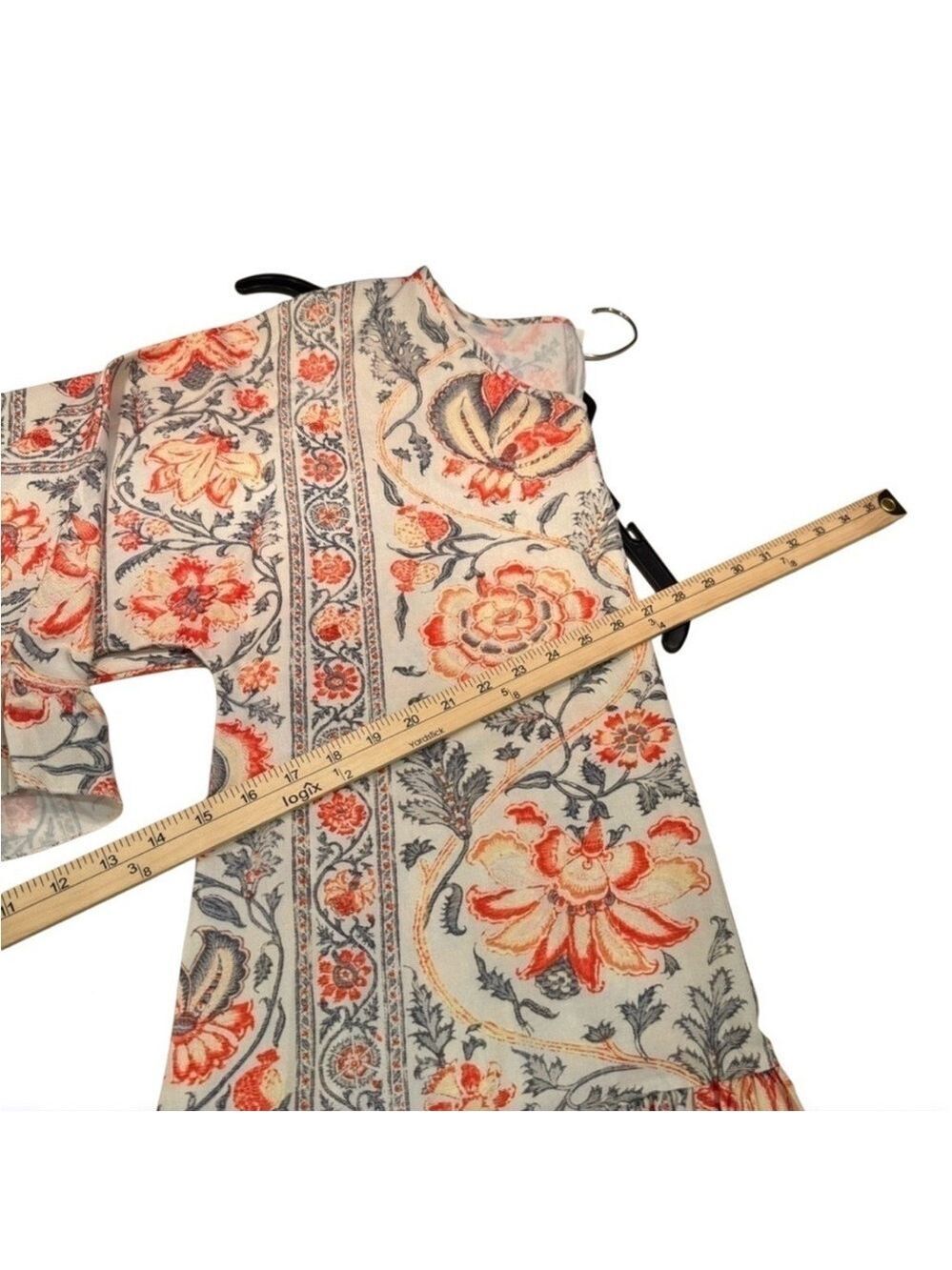 Floral Boho Oversized Top Women's Size Small - Picture 2 of 6